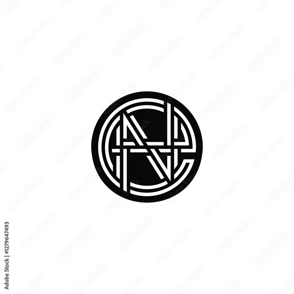 Stylized EN NE Letter Logo Design for Creative Businesses Stylized EN NE Letter Logo Design for Creative Businesses