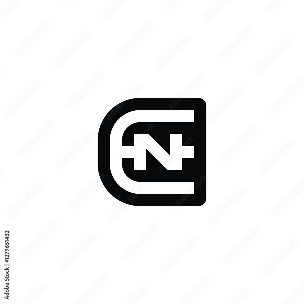 EN NE Monogram Alphabet Letters Logo with a Sophisticated Style EN NE Monogram Alphabet Letters Logo with a Sophisticated Style