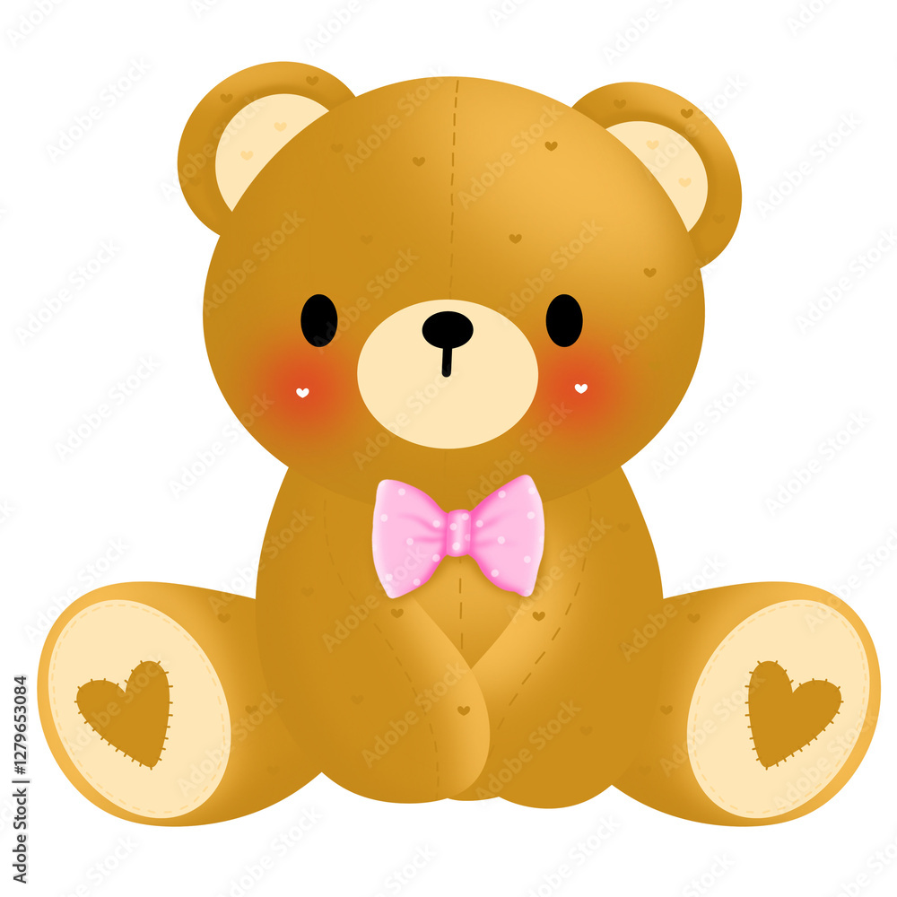 Obraz premium Baby girl,Baby Bear,It’s a girl Clipart 