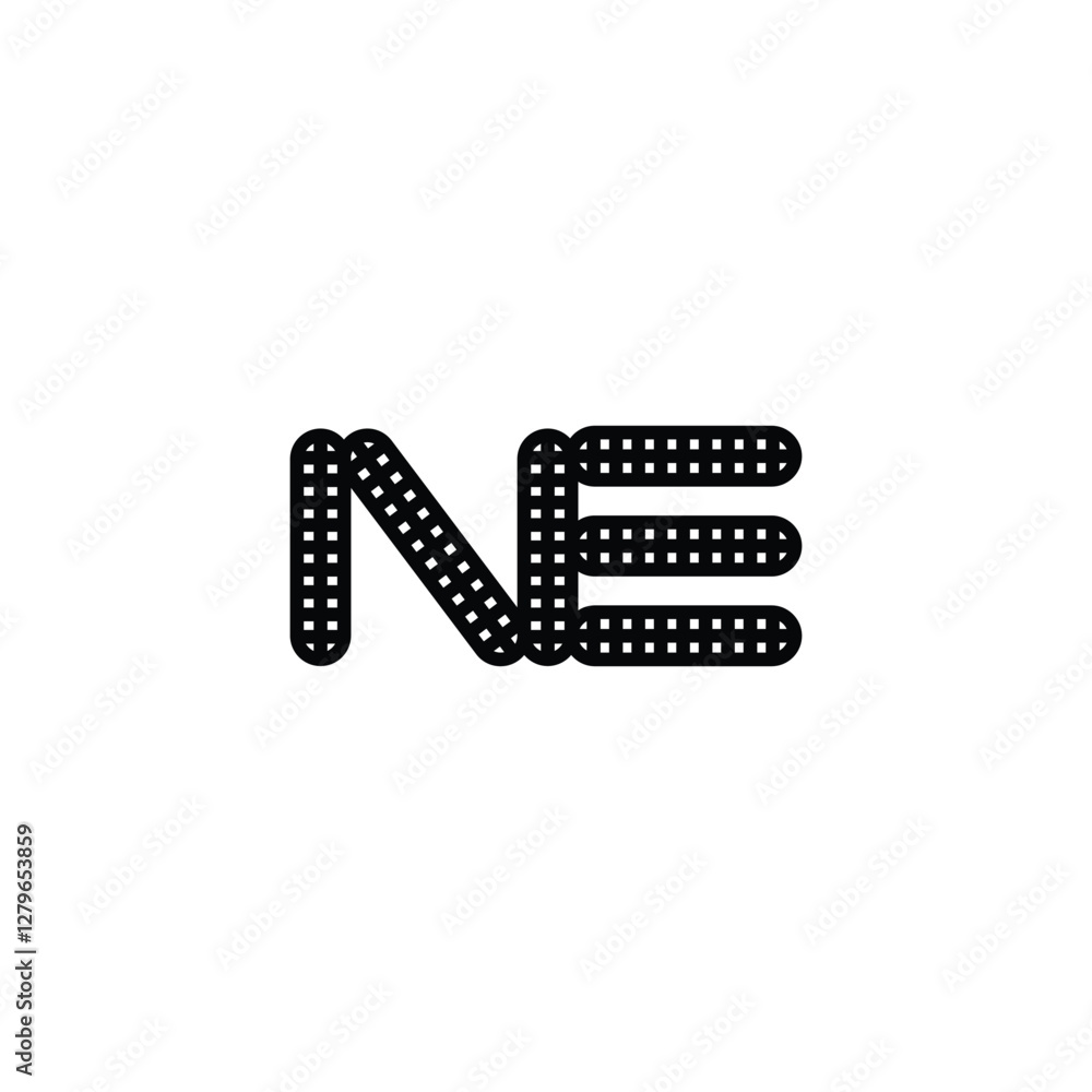 Modern EN or NE Monogram Logo for Professional Use Modern EN or NE Monogram Logo for Professional Use