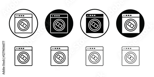 Money laundering icon Thin line flat illustration