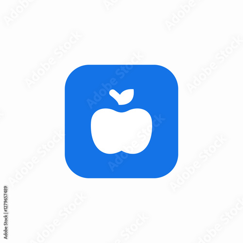 apple fruit icon sign vector