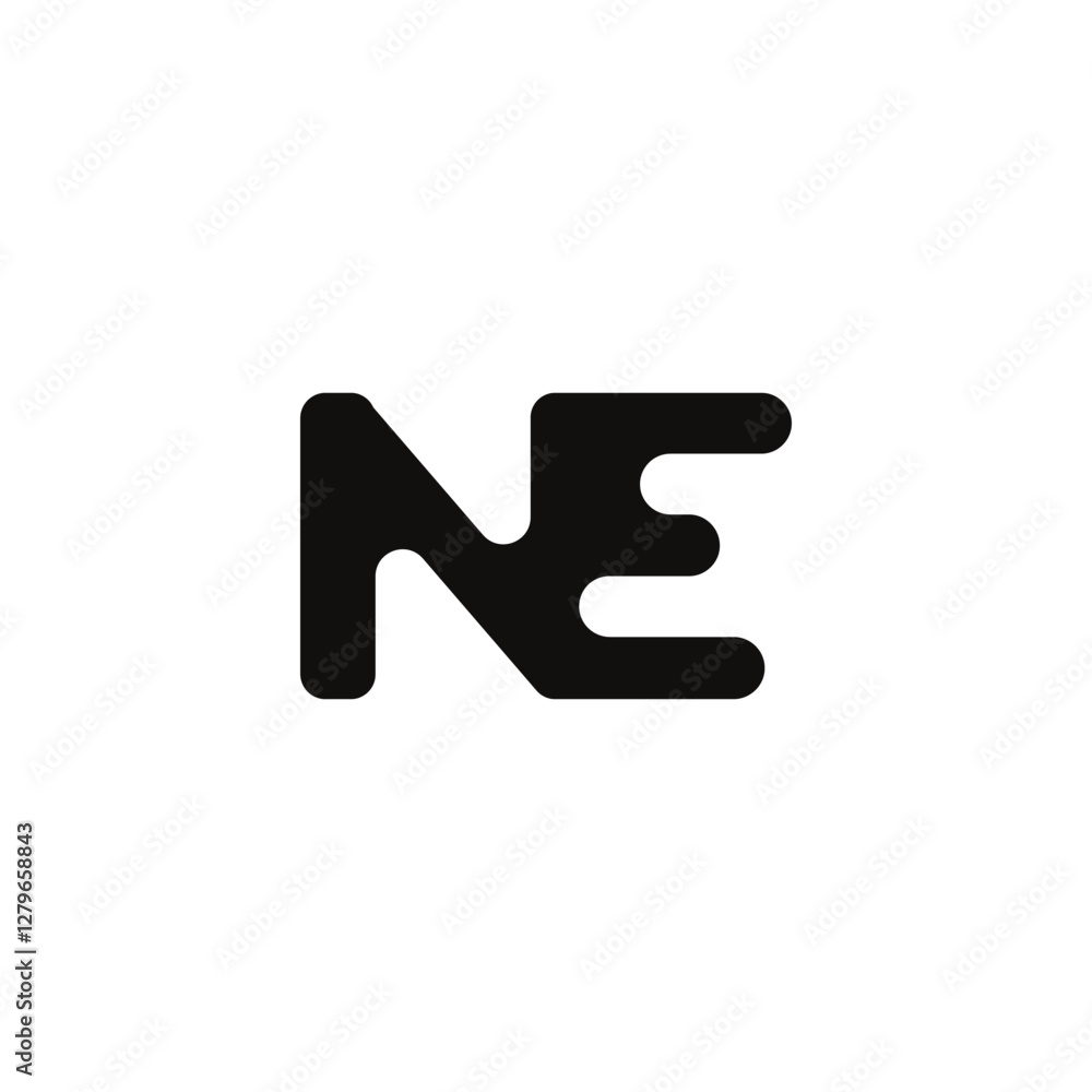 Creative Monogram Logo of EN and NE for Versatile Branding Creative Monogram Logo of EN and NE for Versatile Branding
