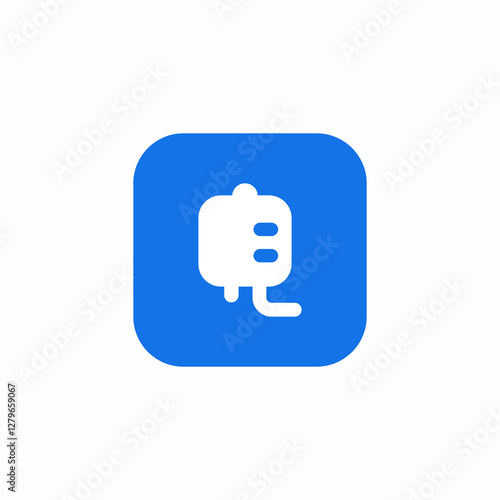 IV drip icon sign vector