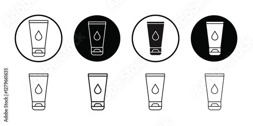 Water-based lubricant icon Thin line flat illustration