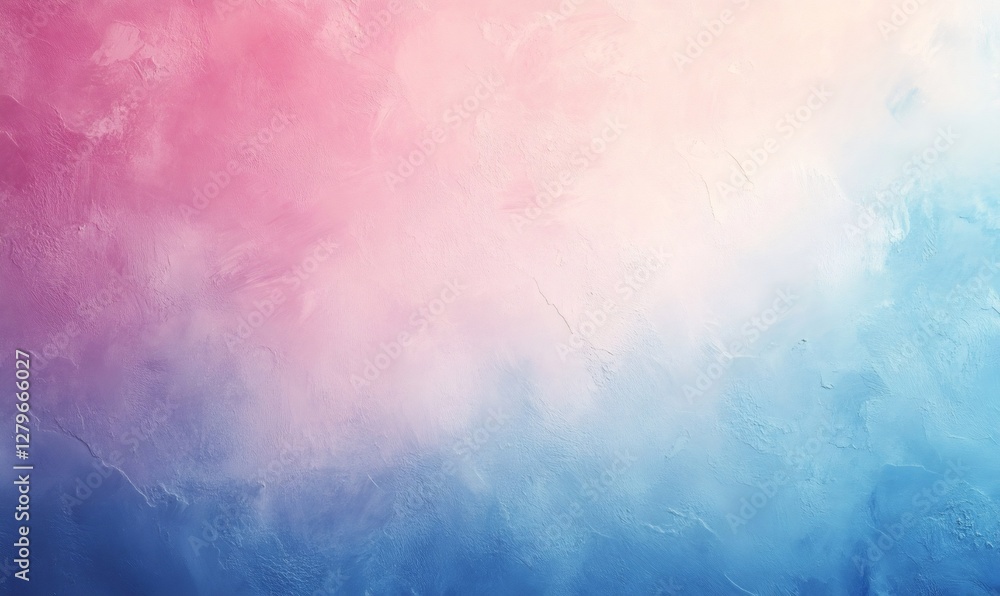 Fototapeta premium Pink, blue and white gradient background with textured effect, perfect for design projects