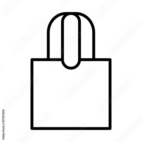 Rectangular Totebag with Clean Lines