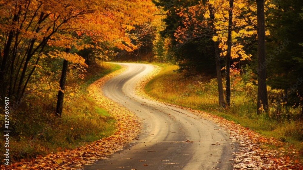Autumn road Autumn road