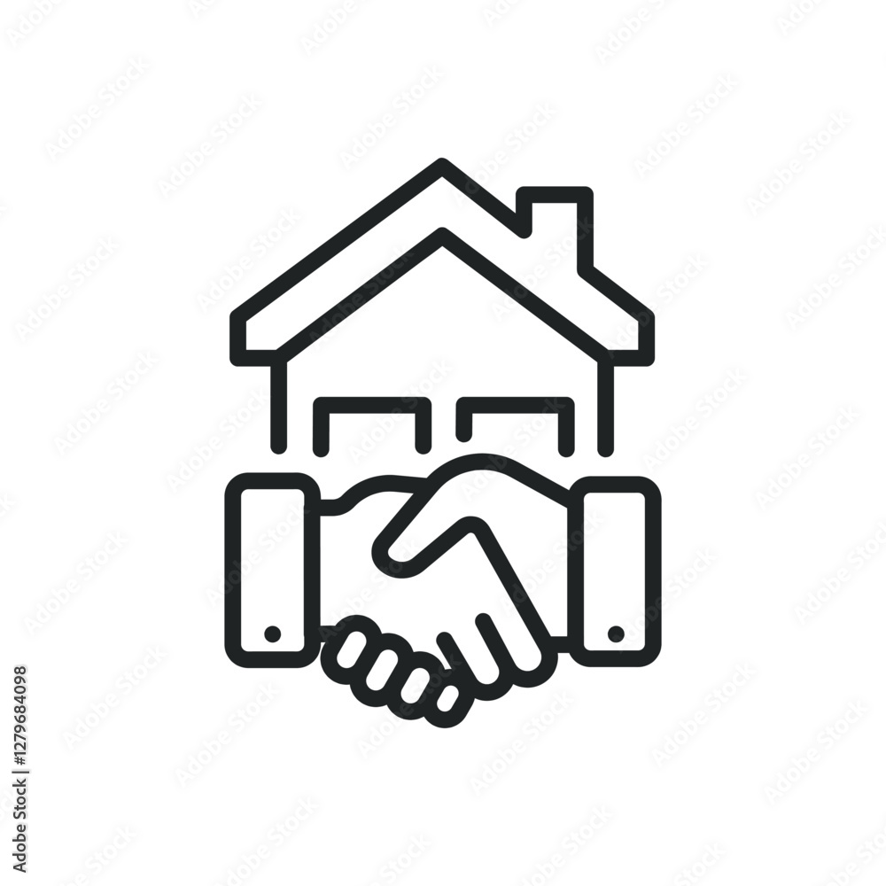 Deal thin line icons. Editable stroke and Perfect pixel on transparent background Deal thin line icons. Editable stroke and Perfect pixel on transparent background