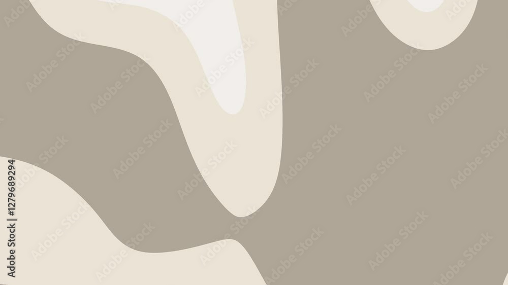 Abstract graphic of overlapping, irregular shapes and soft, neutral, creamy color palette. Abstract graphic of overlapping, irregular shapes and soft, neutral, creamy color palette.