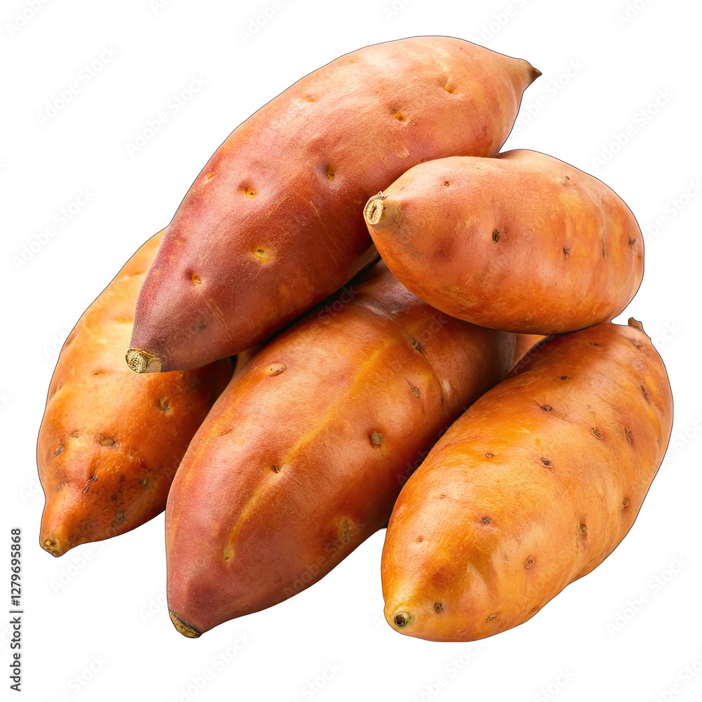 potatoes isolated on white background potatoes isolated on white background