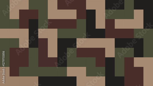 Illustration background army pixel unique design