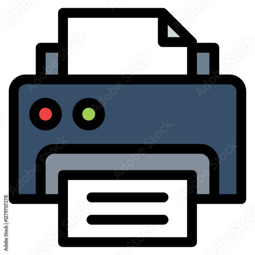 Print Icon Element For Design