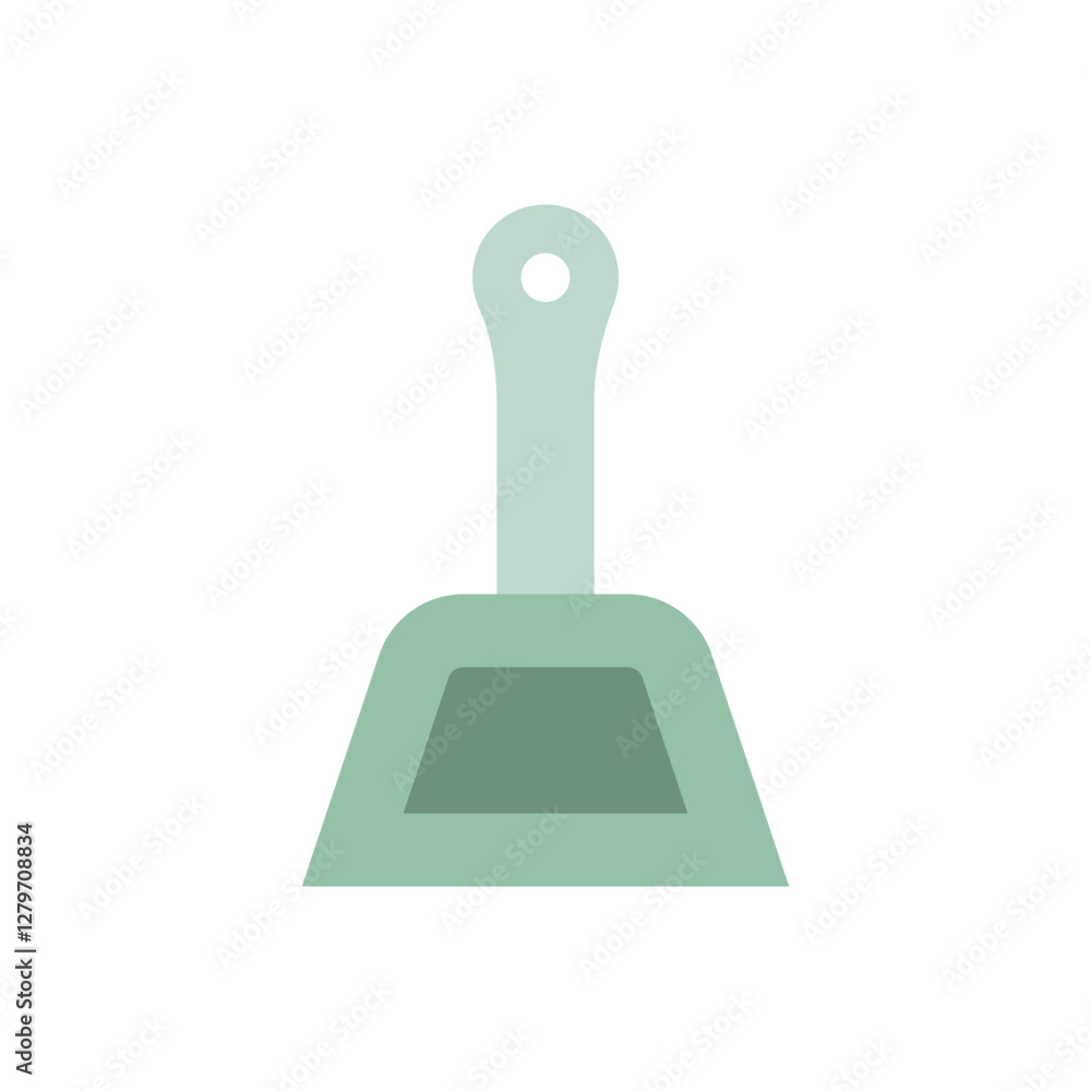 Vector illustration of green rake flat icon design. illustration of garbage collection tool vector design. Vector illustration of green rake flat icon design. illustration of garbage collection tool vector design.