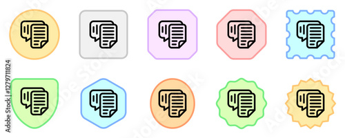 Editable speech recognition, transcription vector icon. AI technology, artificial intelligence. Part of a big icon set family. Perfect for web and app interfaces, presentations, infographics, etc