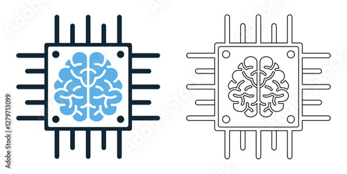 superintelligence icon vector with a futuristic and tech inspired design. Perfect for AI, advanced computing, machine learning, automation, neural networks, and artificial intelligence
