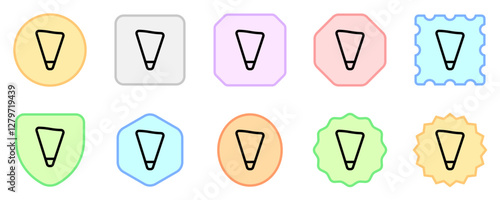Editable pastry bag vector icon. Bakery, cooking, appliances,  kitchenware, food. Part of a big icon set family. Perfect for web and app interfaces, presentations, infographics, etc