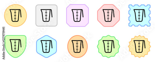 Editable measuring cup vector icon. Bakery, cooking, appliances, kitchenware, food. Part of a big icon set family. Perfect for web and app interfaces, presentations, infographics, etc