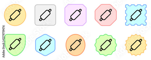 Editable rolling pin vector icon. Bakery, cooking, appliances,  kitchenware, food. Part of a big icon set family. Perfect for web and app interfaces, presentations, infographics, etc