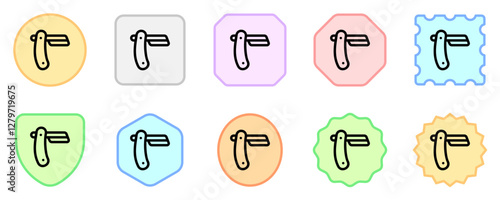 Editable straight razor vector icon. Barbershop, lifestyle, grooming. Part of a big icon set family. Perfect for web and app interfaces, presentations, infographics, etc