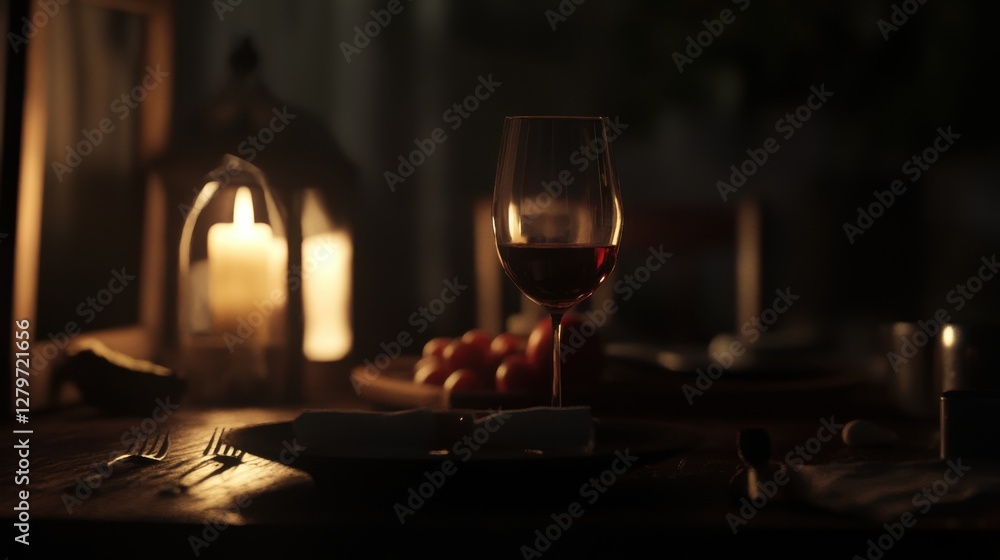 custom made wallpaper toronto digitalWine glass and candlelight