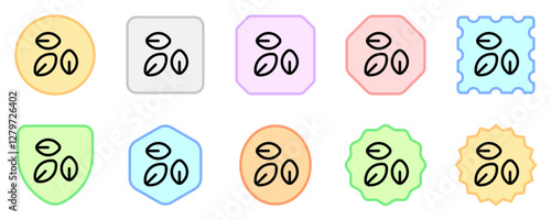 Editable plant seeds, leaves vector icon. Gardening, landscaping, horticulture. Part of a big icon set family. Perfect for web and app interfaces, presentations, infographics, etc