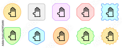 Editable rubber glove vector icon. Industry, household, gardening, landscaping. Part of a big icon set family. Perfect for web and app interfaces, presentations, infographics, etc
