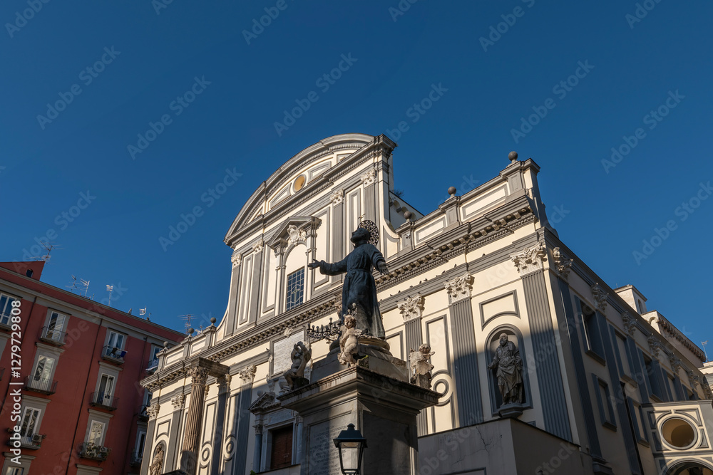Fototapeta premium Sections and details from the streets of Naples the capital of the Campania region and the 3rd largest city in Italy 