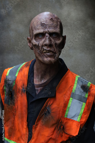 Undead Zombie Walker Construction worker