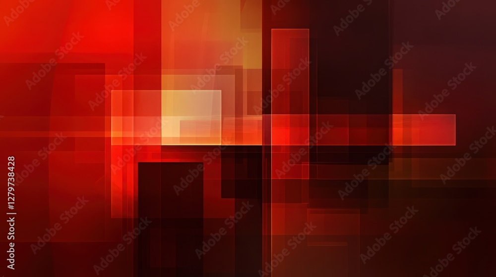Fiery Geometric Composition: Abstract Red and Orange Gradient Background Fiery Geometric Composition: Abstract Red and Orange Gradient Background