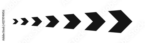 Road directional arrow sign. Arrow symbol. Blend effect arrow.  Directional arrow sign.