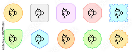 Editable frappe vector icon. Cafe, coffee shop, restaurant, drink, beverages. Part of a big icon set family. Perfect for web and app interfaces, presentations, infographics, etc