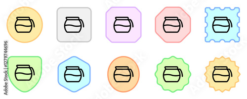 Editable coffee decanter vector icon. Cafe, coffee shop, restaurant, drink, beverages. Part of a big icon set family. Perfect for web and app interfaces, presentations, infographics, etc