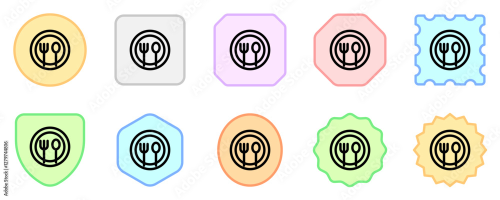 Editable meals, plate, fork, spoon vector icon. Food, restaurant. Part of a big icon set family. Perfect for web and app interfaces, presentations, infographics, etc Editable meals, plate, fork, spoon vector icon. Food, restaurant. Part of a big icon set family. Perfect for web and app interfaces, presentations, infographics, etc