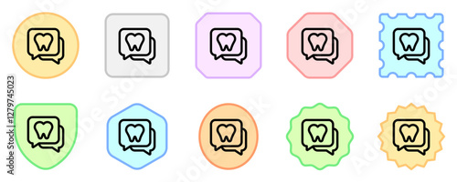 Editable dentist consultation vector icon. Dentistry, healthcare, medical. Part of a big icon set family. Perfect for web and app interfaces, presentations, infographics, etc