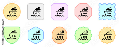 Editable cruise ship vector icon. Part of a big icon set family. Perfect for web and app interfaces, presentations, infographics, etc