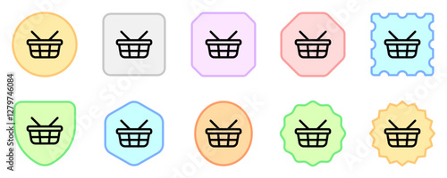 Editable picnic shopping basket vector icon. Part of a big icon set family. Perfect for web and app interfaces, presentations, infographics, etc