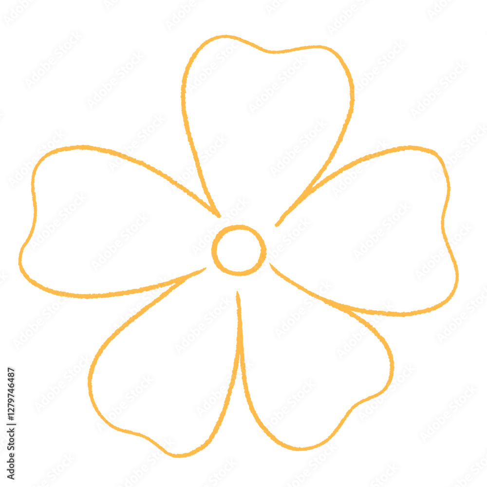 cute white flower doodle hand drawn line art illustration cute white flower doodle hand drawn line art illustration