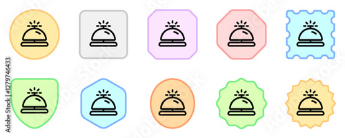 Editable hotel bell, receptionist vector icon. Part of a big icon set family. Perfect for web and app interfaces, presentations, infographics, etc