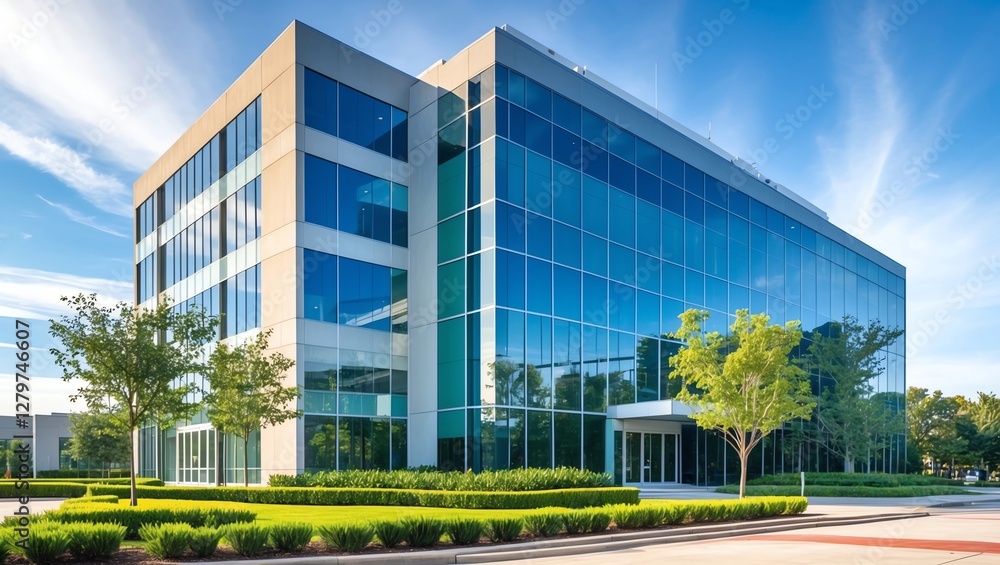 Obraz premium generic modern building - symbol of success