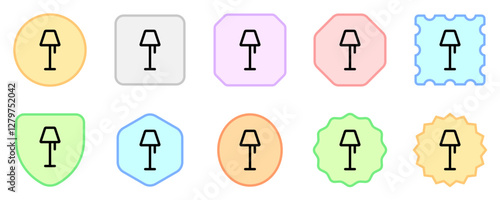 Editable stand lamp vector icon. Part of a big icon set family. Perfect for web and app interfaces, presentations, infographics, etc