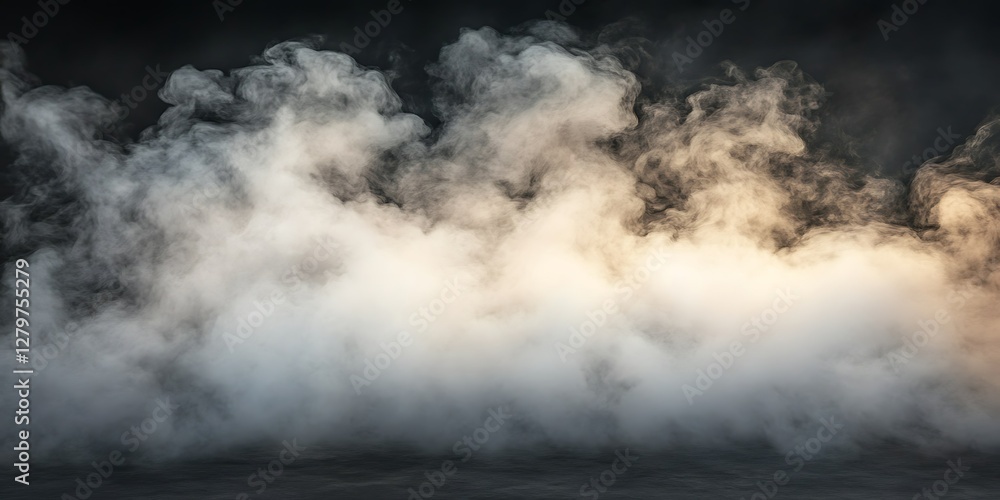 Obraz premium Smoke cloud dramatic background