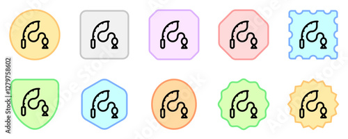 Editable fishing vector icon. Part of a big icon set family. Perfect for web and app interfaces, presentations, infographics, etc