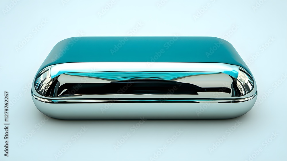 Sleek Modern Storage Box with Glossy Finish and Smooth Surface Sleek Modern Storage Box with Glossy Finish and Smooth Surface