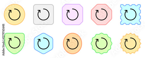 Editable vector refresh arrow icon. Part of a big icon set family. Perfect for web and app interfaces, presentations, infographics, etc