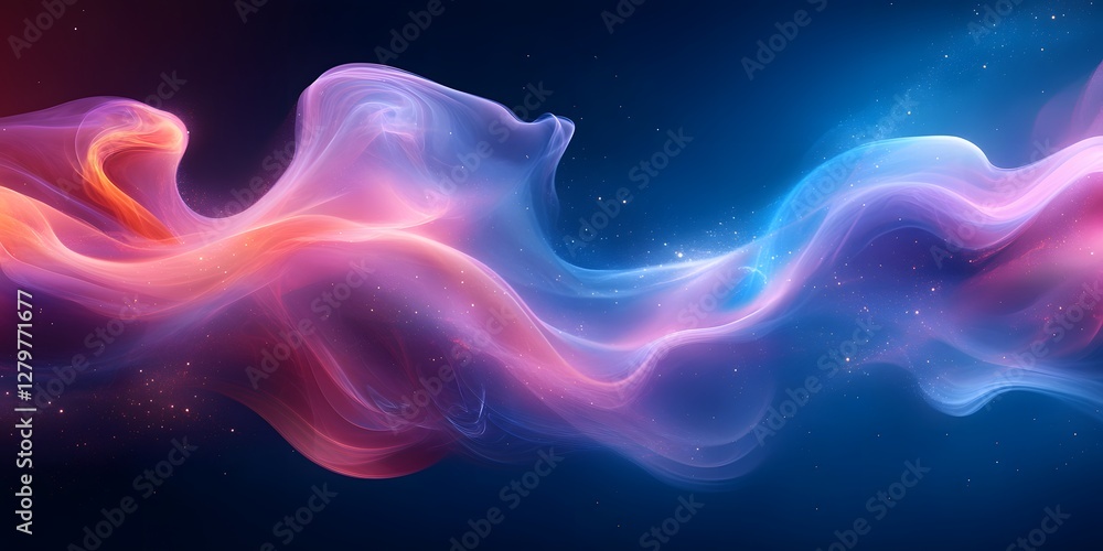 Cosmic Flow: Abstract Nebula Artwork Cosmic Flow: Abstract Nebula Artwork