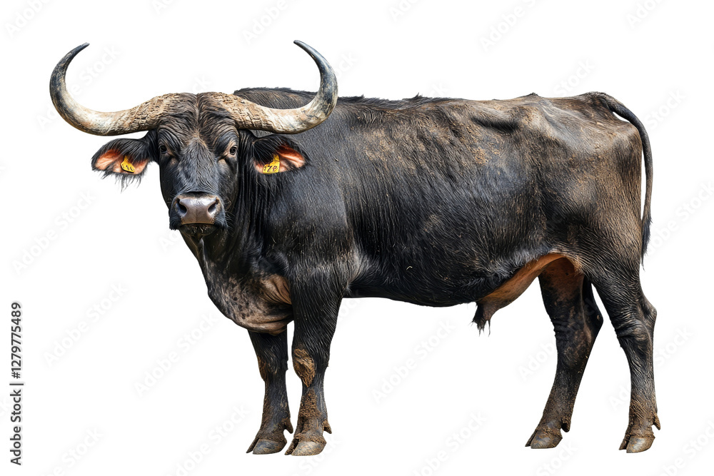 Buffalo standing in a natural outdoor setting Buffalo standing in a natural outdoor setting