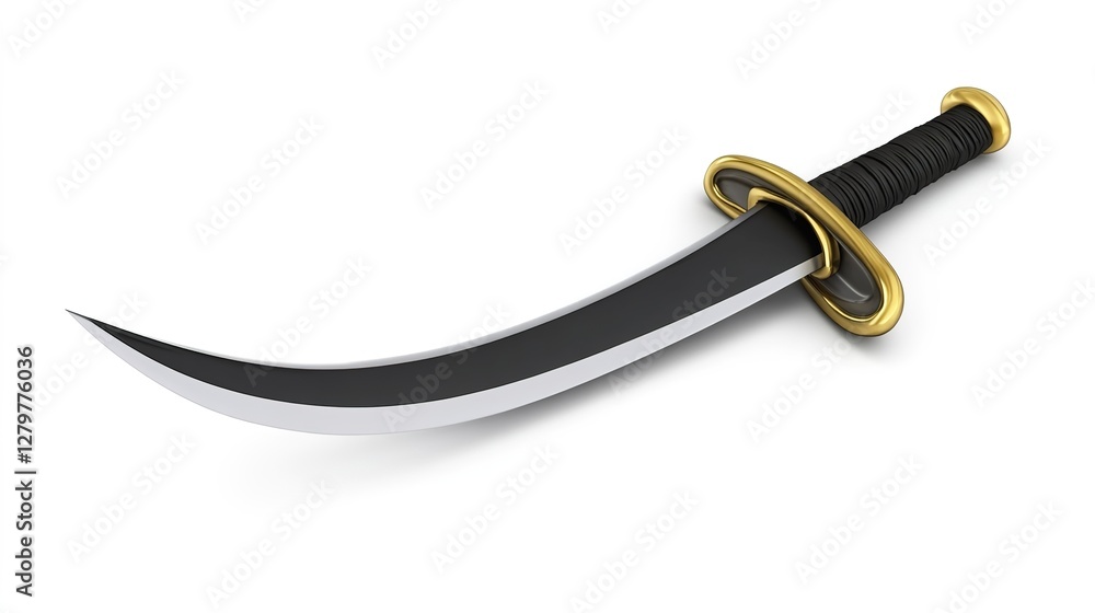 High-quality photo of a pirate’s curved cutlass sword isolated on a white background. A historically accurate, photorealistic depiction of a classic maritime weapon, often associated with swashbuckler High-quality photo of a pirate’s curved cutlass sword isolated on a white background. A historically accurate, photorealistic depiction of a classic maritime weapon, often associated with swashbuckler