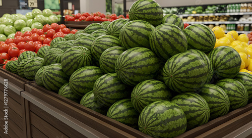 watermelons on the market	