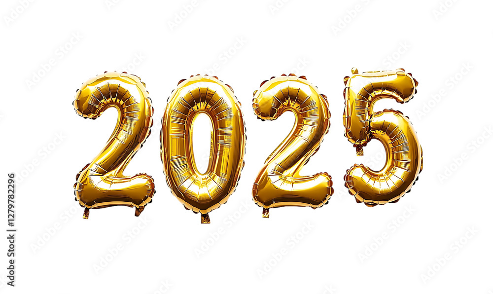 Gold Balloons 2025 New Year's Celebration Gold Balloons 2025 New Year's Celebration